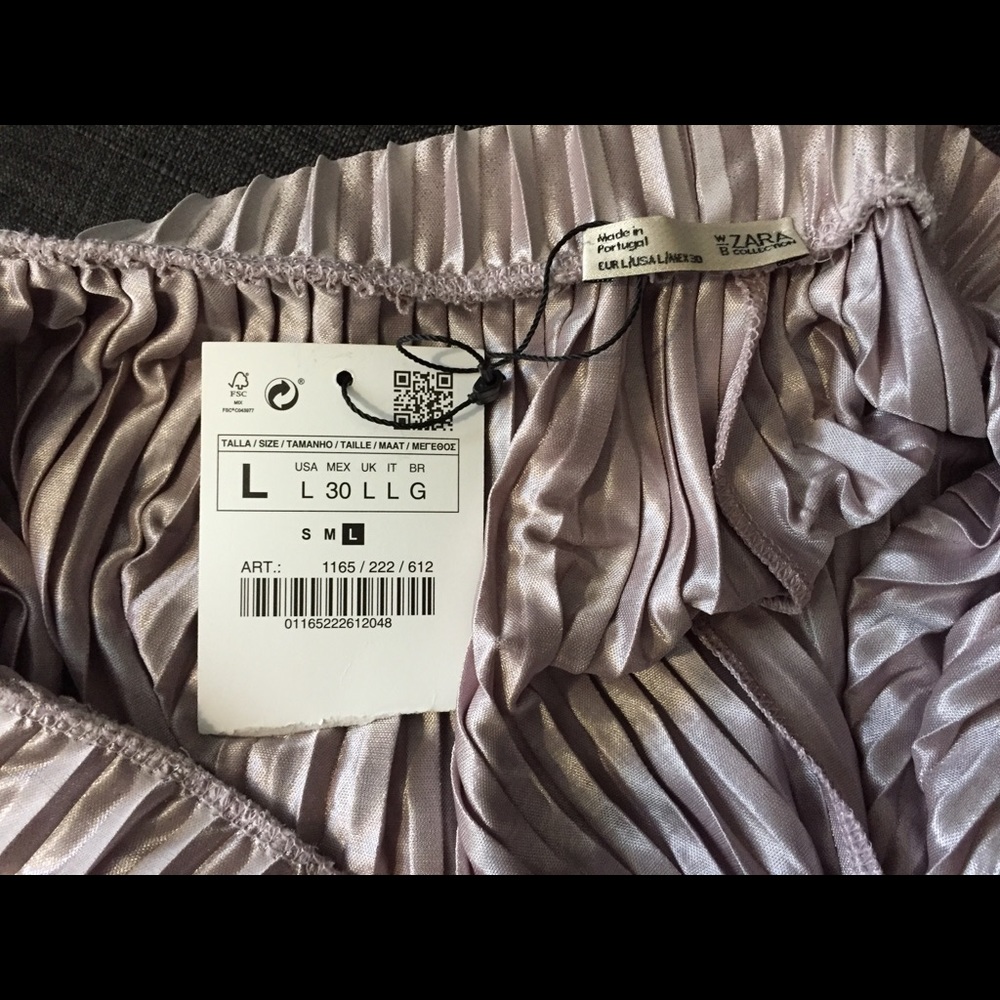 NWT Zara lavender skirt